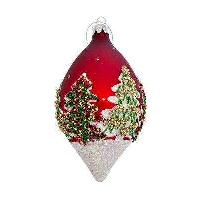 Red Tree Ball Drop Hanging