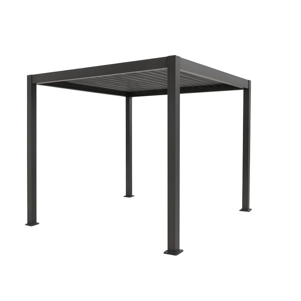 Retreat Gazebo - Gunmetal - single finned