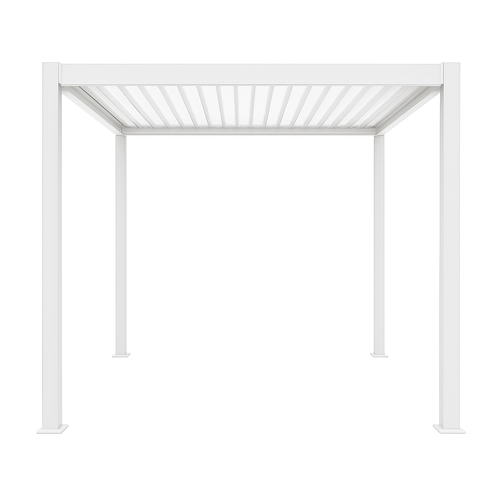 Retreat Gazebo - White - single finned