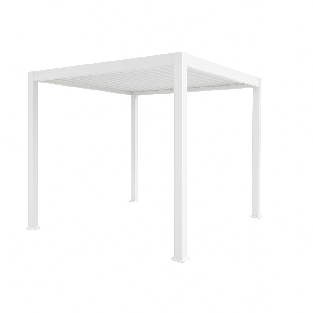 Retreat Gazebo - White - single finned
