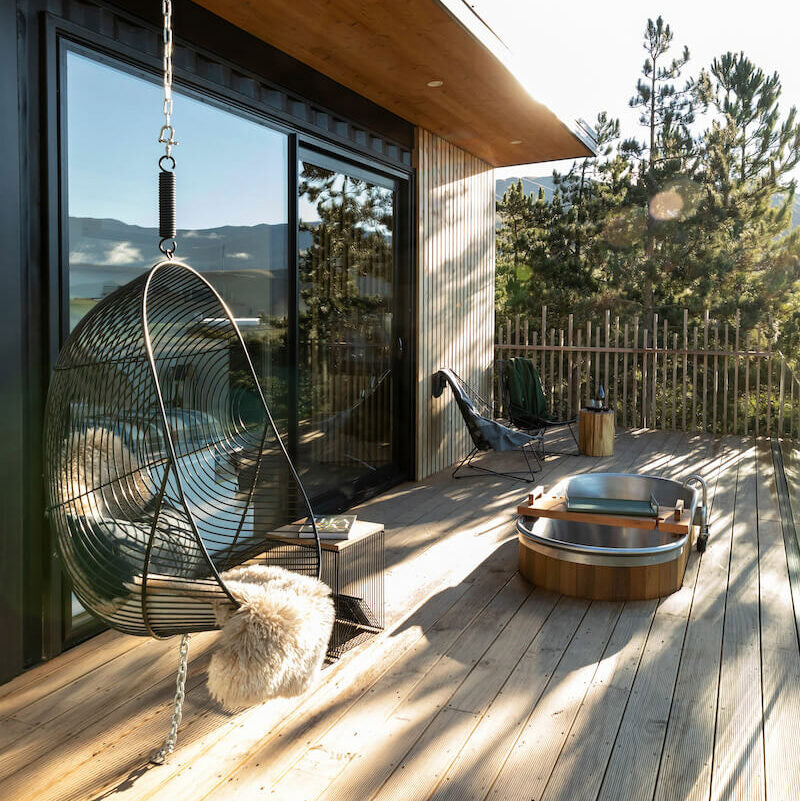 Hokianga Hanging Chair/Stainless Steel - Black