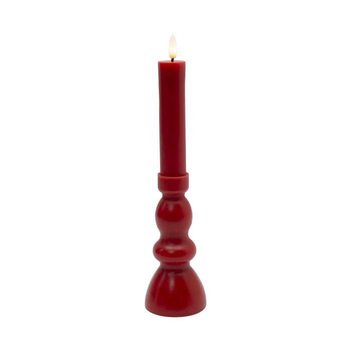 Flicka LED Candle Stick Red Lrg