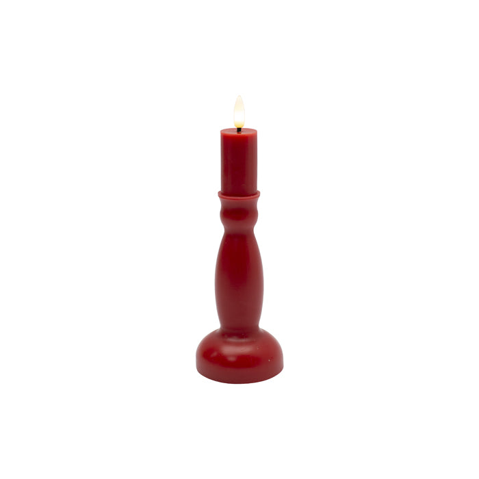 Flicka LED Candle Stick Red Sml