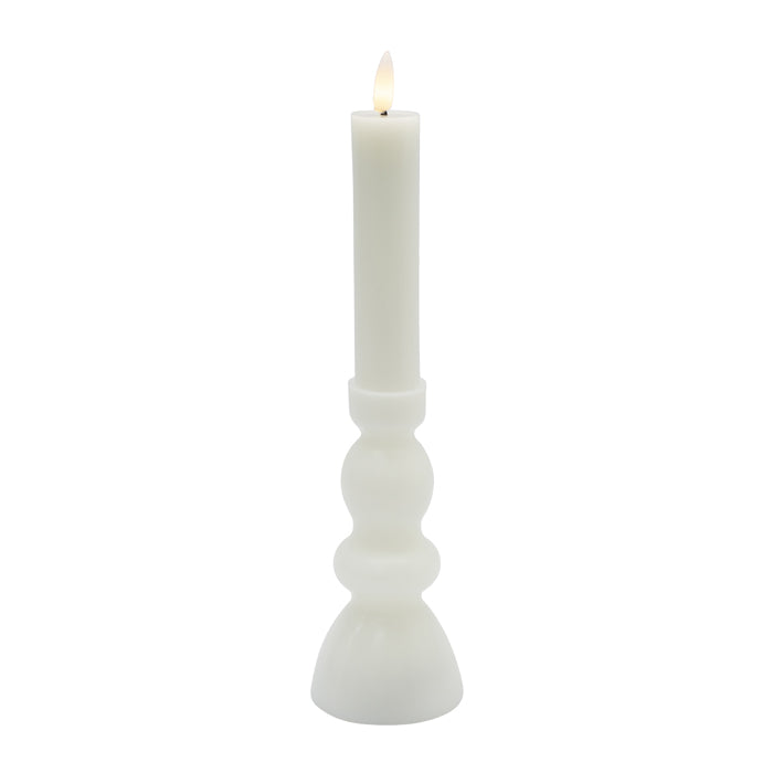 Flicka LED Candlestick White Lrg