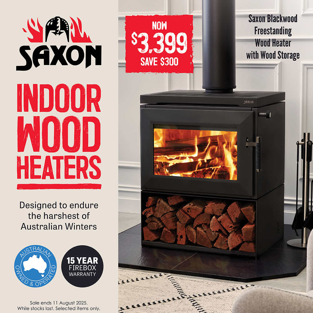Saxon Blackwood Storage Wood Heater - Freestanding