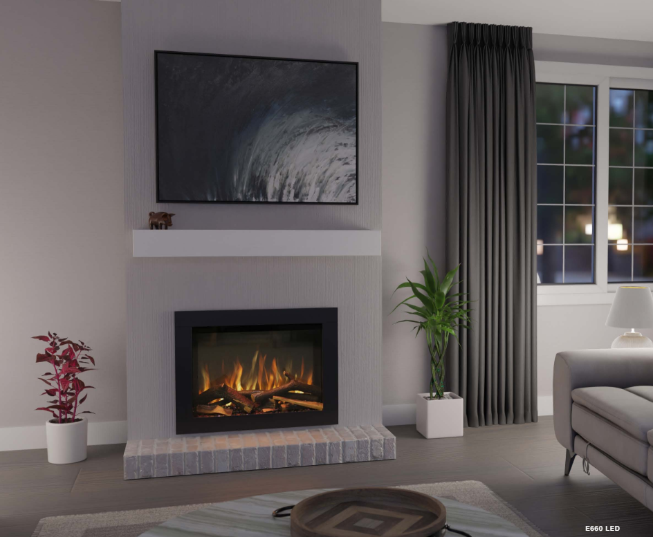 VisionLINE E Series – Electric Wall Fireplace