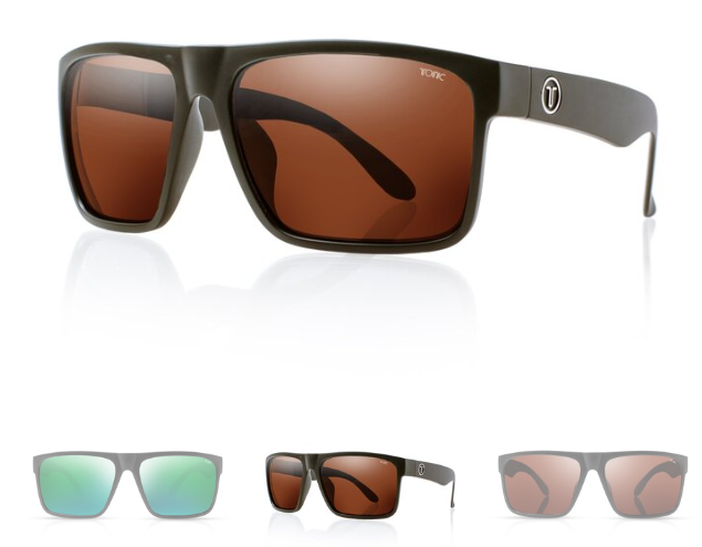 Tonic Outback Matt Black Blue Mirror Grey Base Sunglasses