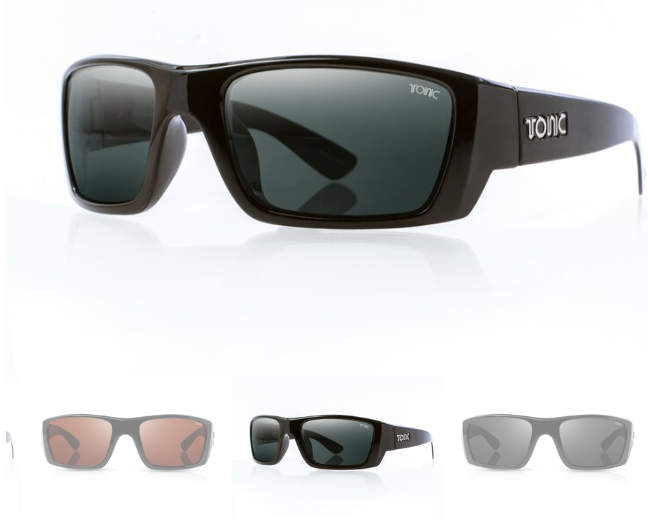 Tonic Rise Matt Black Photochromic Grey Sunglasses