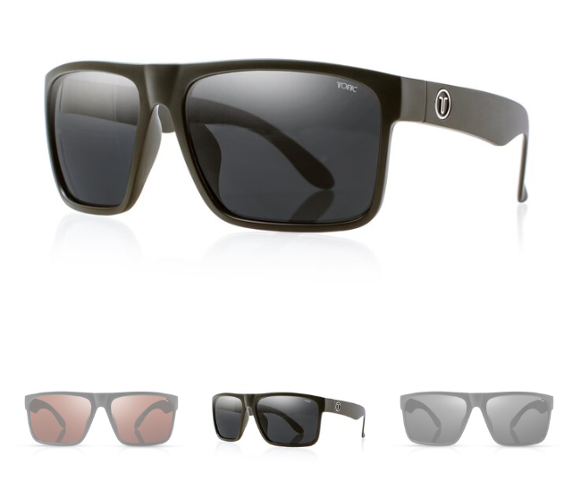 Tonic Outback Matt Black Photochromic Grey Sunglasses