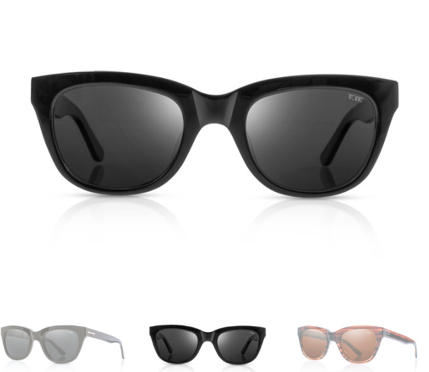 Tonic Flemington Shiny Black Photochromic Grey Sunglasses