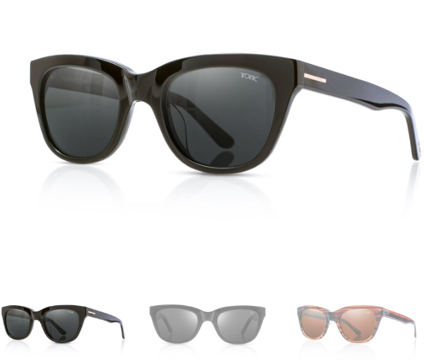 Tonic Flemington Shiny Black Photochromic Grey Sunglasses