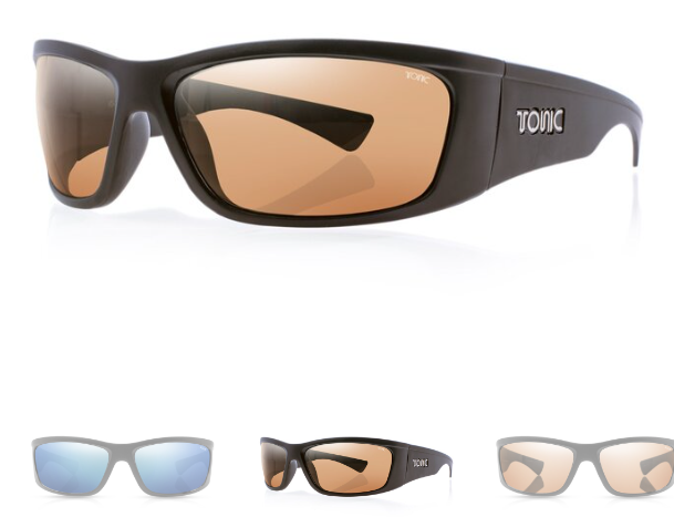 Tonic Shimmer Matt Black Photochromic Copper Lens Sunglasses