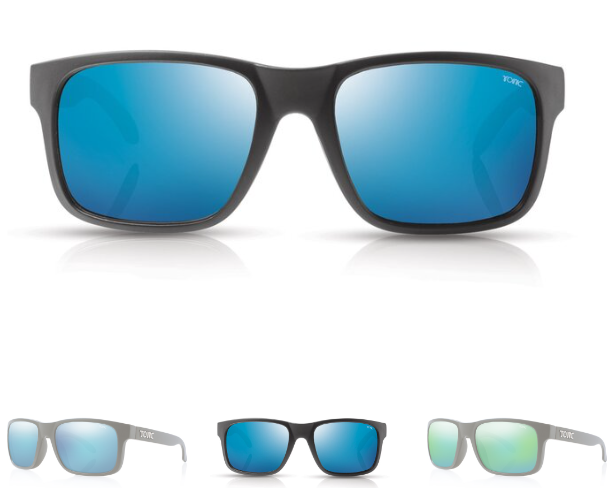 Tonic Mo Matt Black Photochromic Blue Mirror Sunglasses