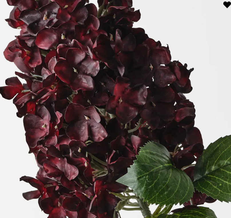 FI Hydranga Cone 91cm Burgundy