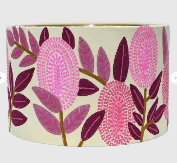 FBL Pink Banksia Drum Shade 40x25cm