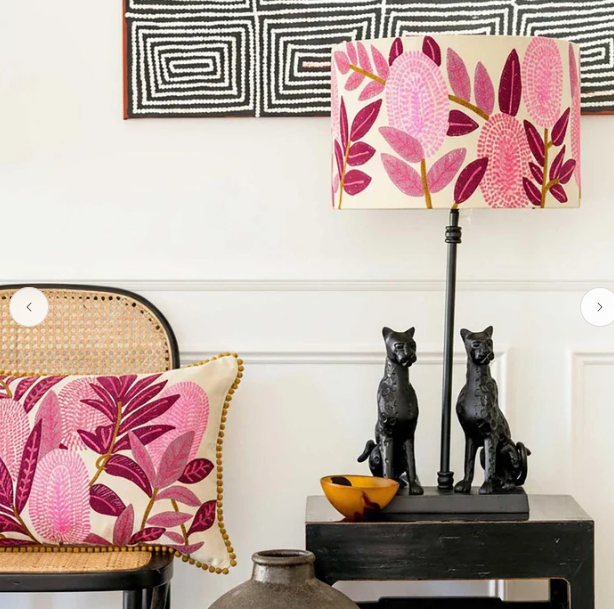 FBL Pink Banksia Drum Shade 40x25cm