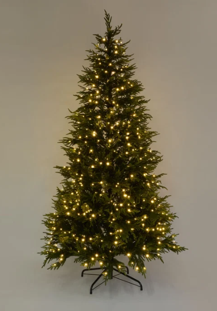 Soft Touch Light up Christmas Tree with Foot Pedal 240cm