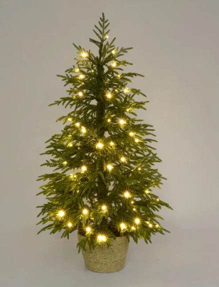 Soft Touch Potted Light Up Tree 120cm