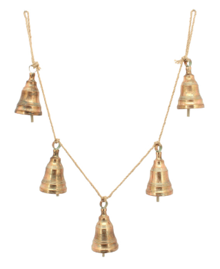 Rope Metal Copper 5 Bell Garland