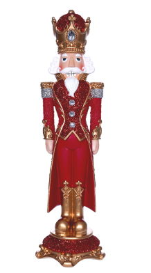 Resin 62cm Nutcracker Red