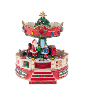 Resin Carousel Musical Train