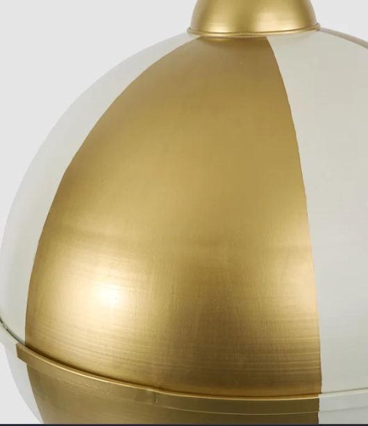 Melody Bell Gold & White 50cm