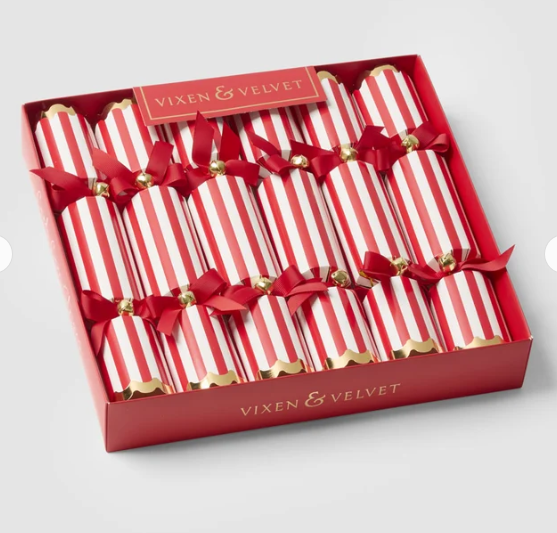 Candy Cane Red Stripe Crackers 6