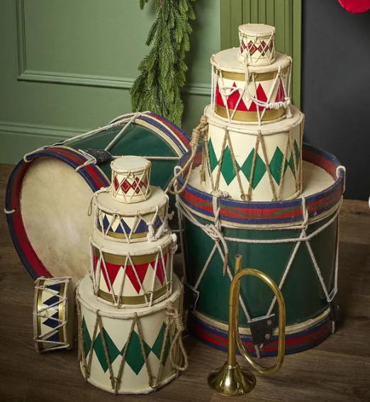 Rawhide Diamond Drum Medium Red