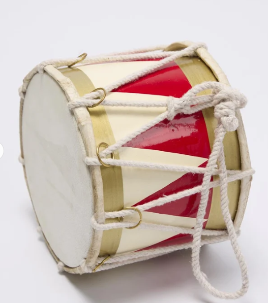Rawhide Diamond Drum Medium Red