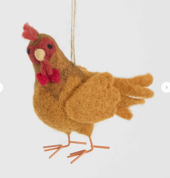 Roger the Rooster Hanging Tree Deco