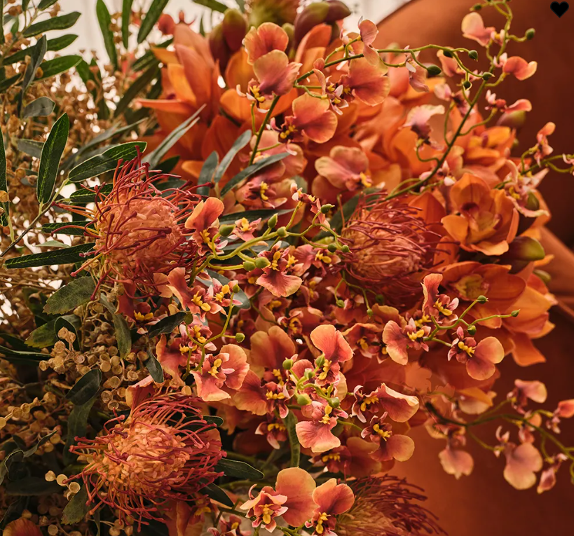 Protea Leucospermum Burnt Orange 63cm