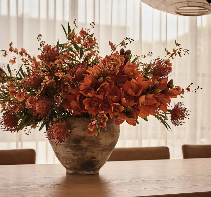 Protea Leucospermum Burnt Orange 63cm