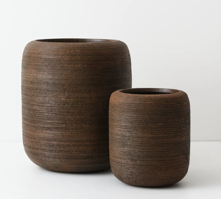 Jasper Textured Pot Corten LGE48cmx42