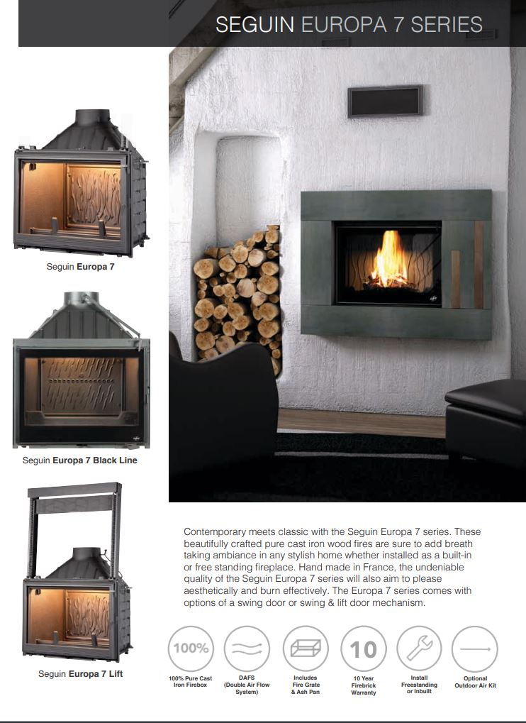 Seguin Europa 7 Series Wood Heater