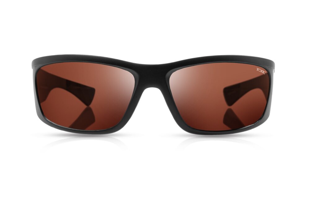 Tonic Shimmer Sunglasses - Matt Black - Photochromic Copper Lens