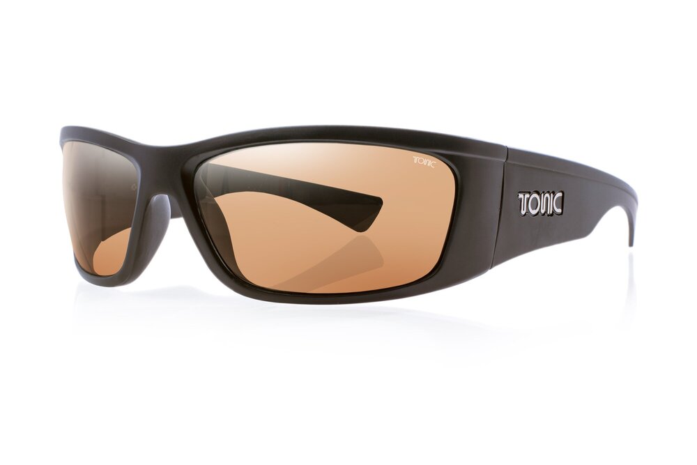 Tonic Shimmer Sunglasses - Matt Black - Photochromic Copper Lens