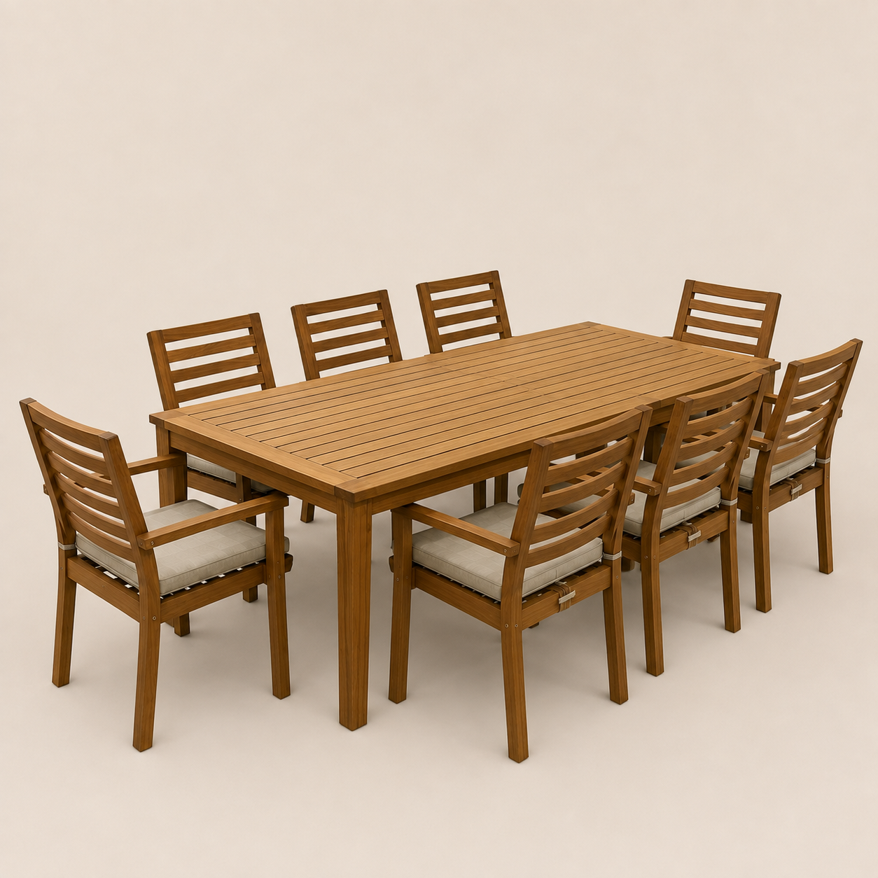 Southbank Dining Wooden Table with 8 Chairs