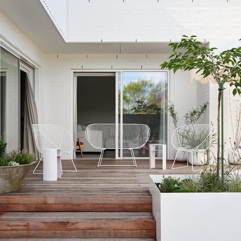 Orere Sofa/Stainless Steel - Fern