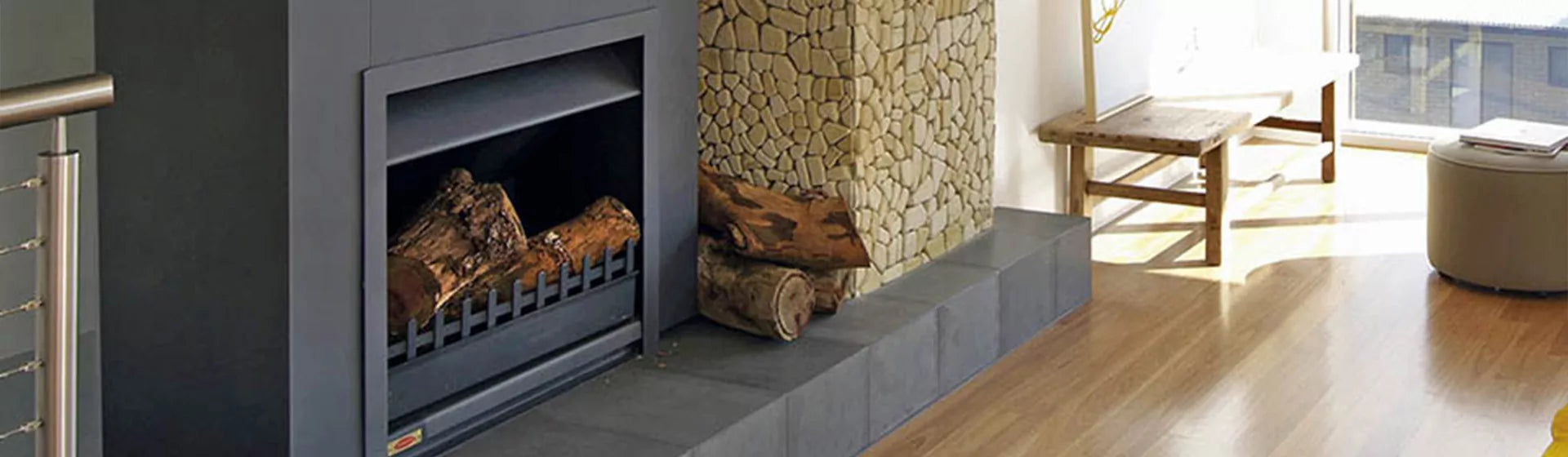 Jetmaster Universal Freestanding Wood/Gas Fireplace