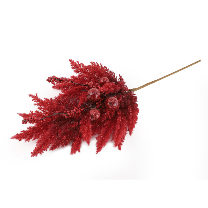Plastic Red Heather 57cm Spray Small