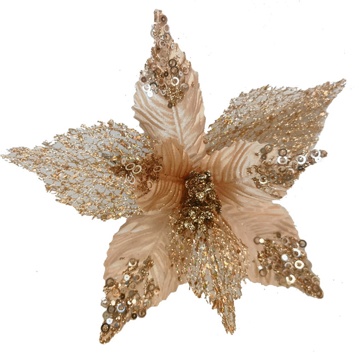 Clip On Fabric Ponsttia Coral