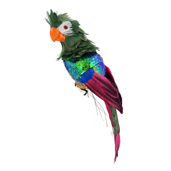 Glitter Sequin Parrot Green