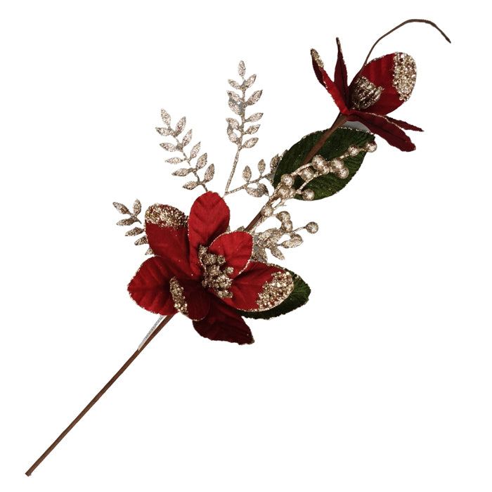 Velvet Magnolis Spray Red