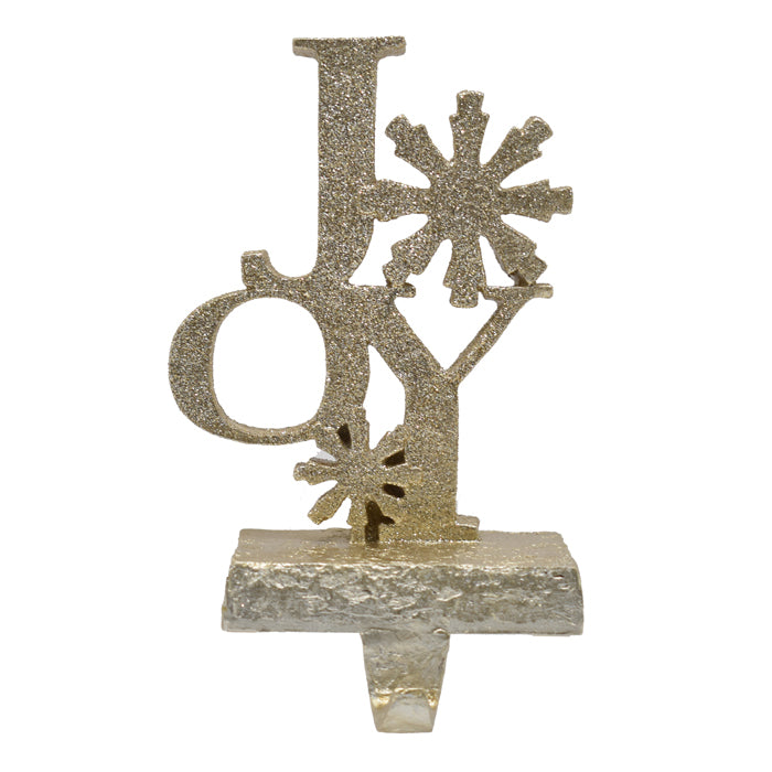 Resin Stocking Holder Joy Champagn