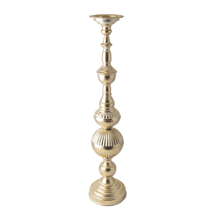 Metal Final Candle Holder Small Champagne