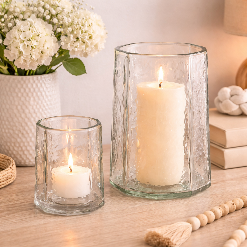 Doyle Glass Hurricane Vase – Small