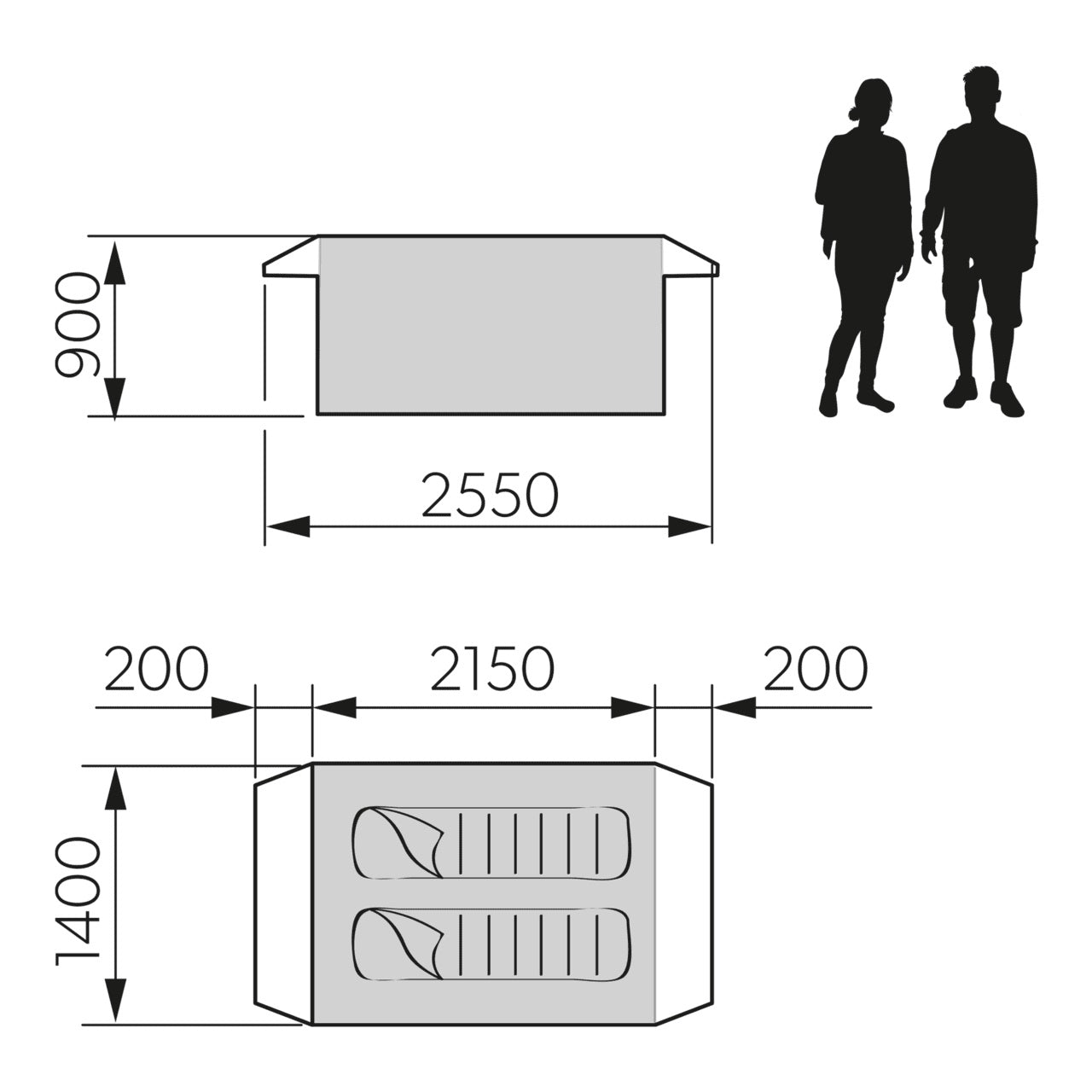 Dometic Inflatable 2 Person Swag