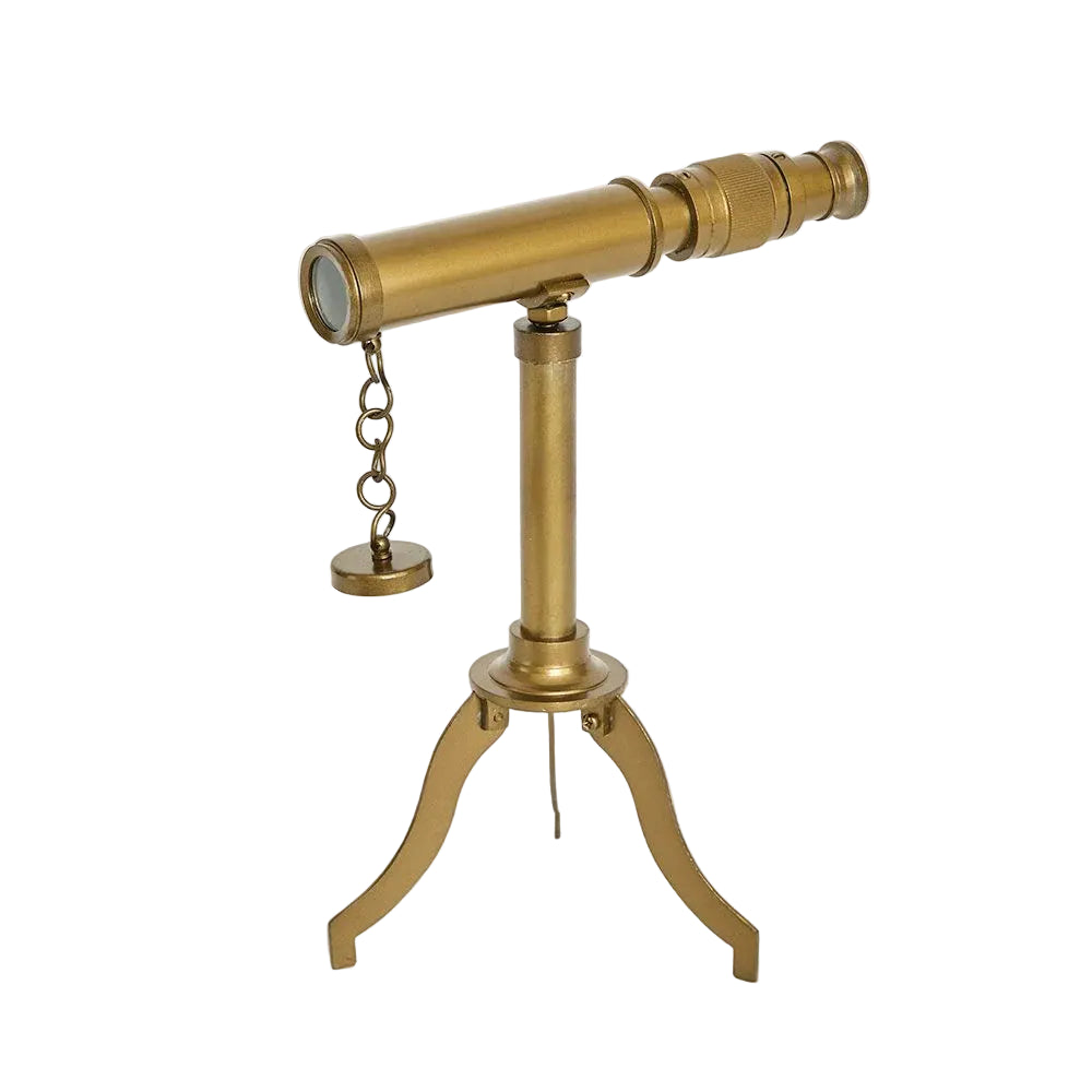 Commodore Telescope with Stand - Brass