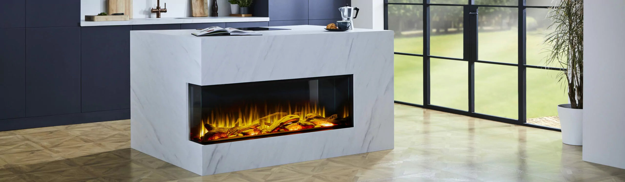 iRange i1250E Electric Fireplace