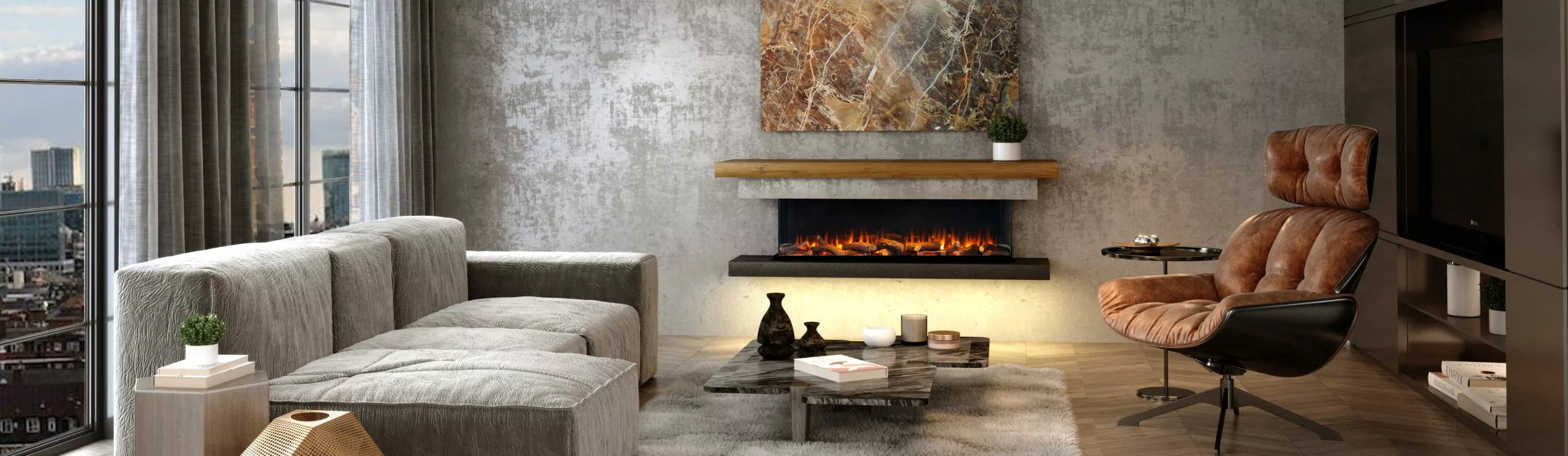 iRange i1800E Electric Fireplace